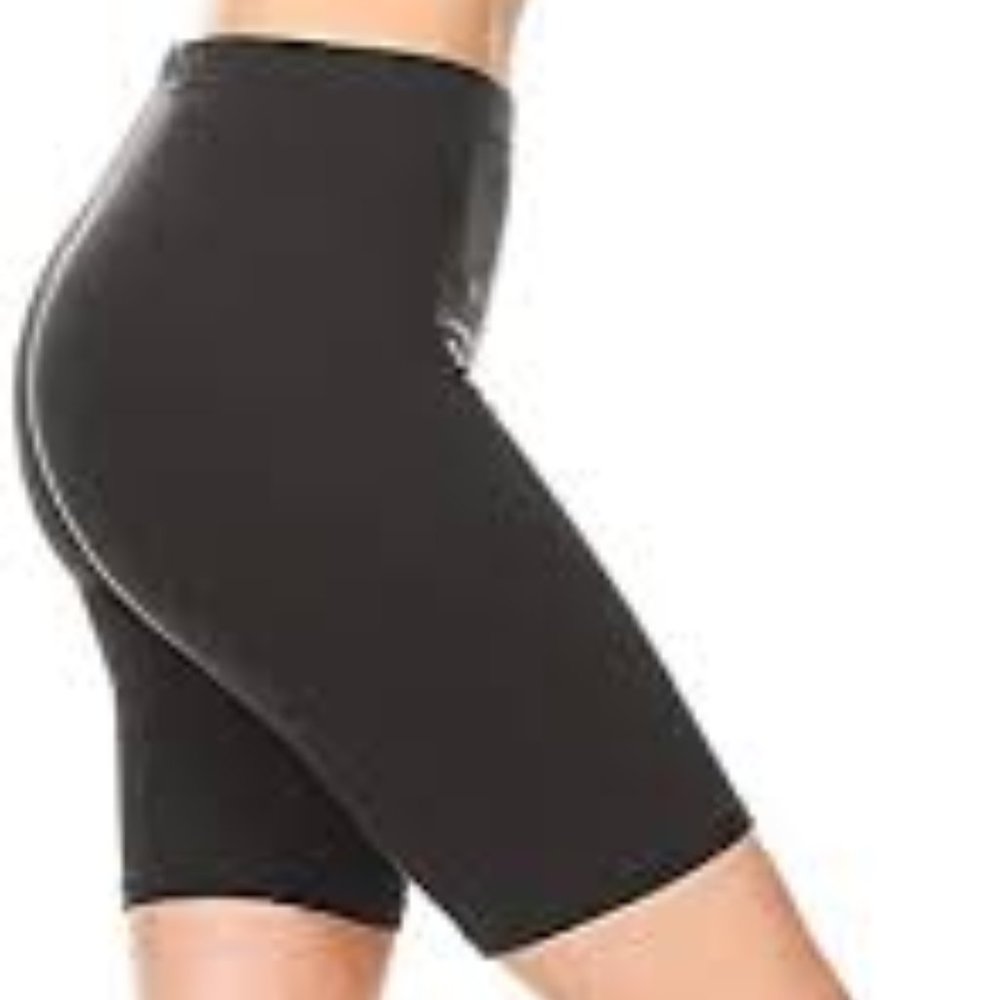 Leggings Depot Womens LBK128 High Waist Shorts NWT